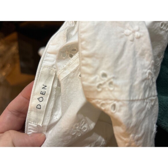 Doen Arbre Women’s Cotton Eyelet Shorts size 10 No size Tag Retro Boho Coquette - Picture 9 of 9